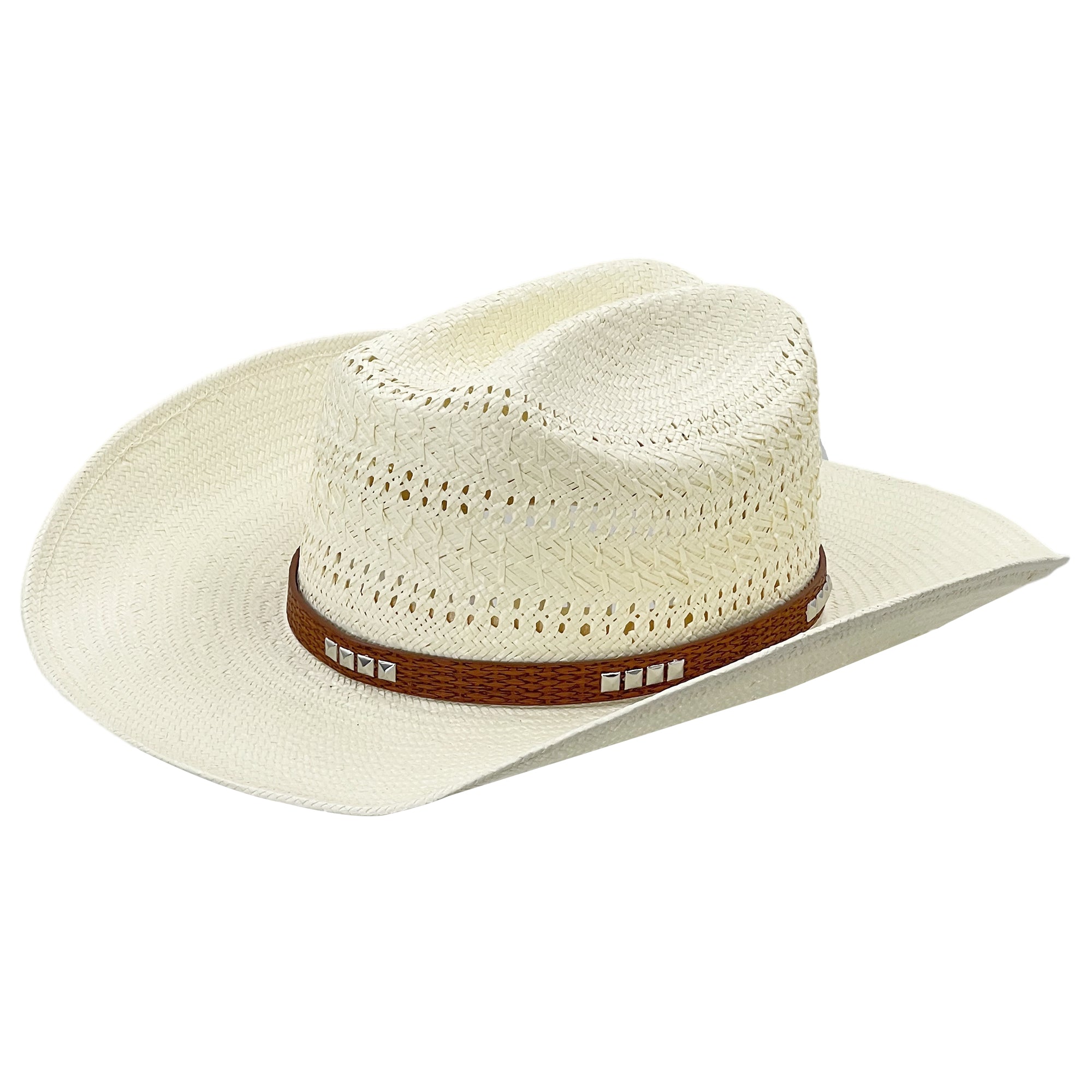 Beige Straw Hat – Openwork Crown