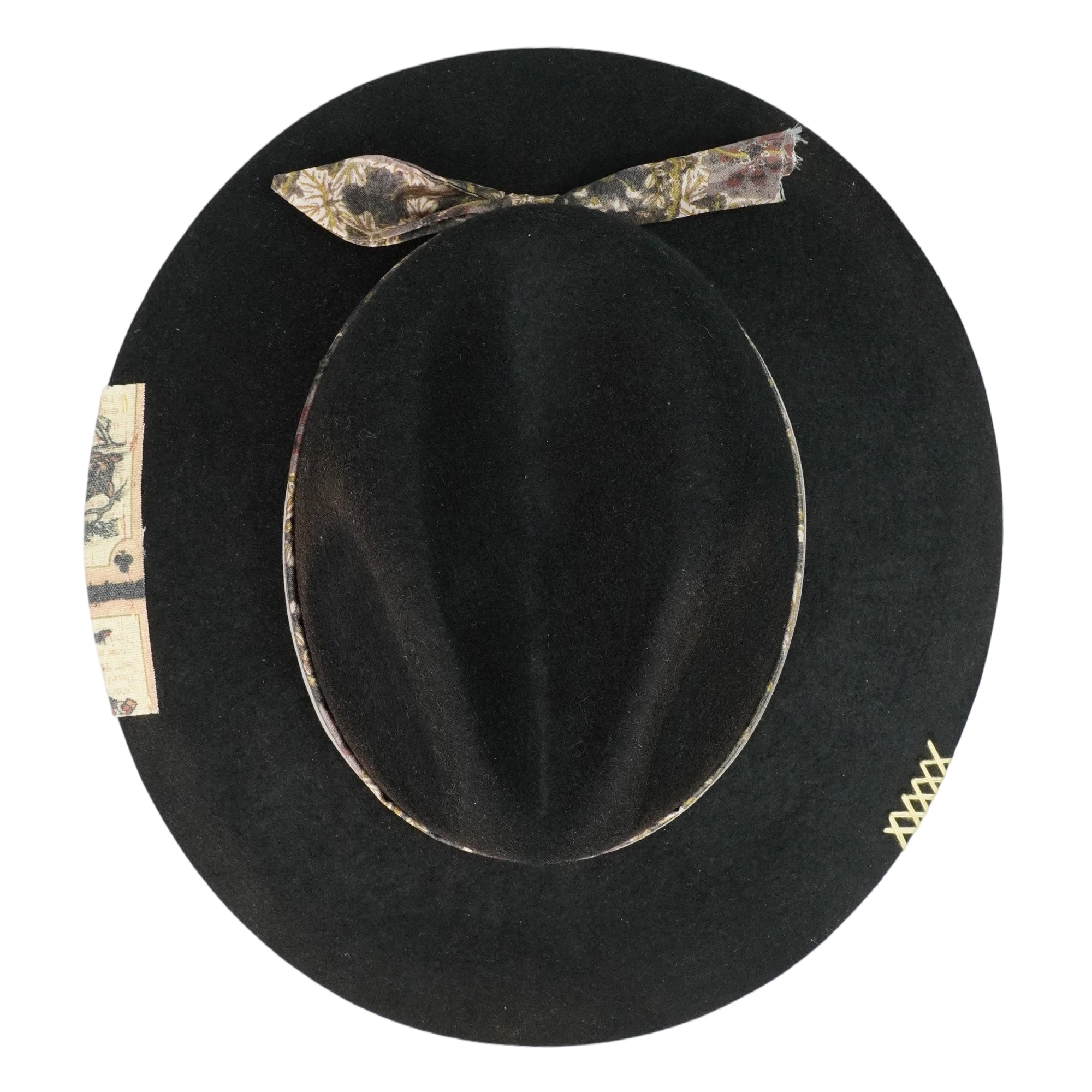 Urban Felt Hat – Sleek Silhouette, Graphic Band
