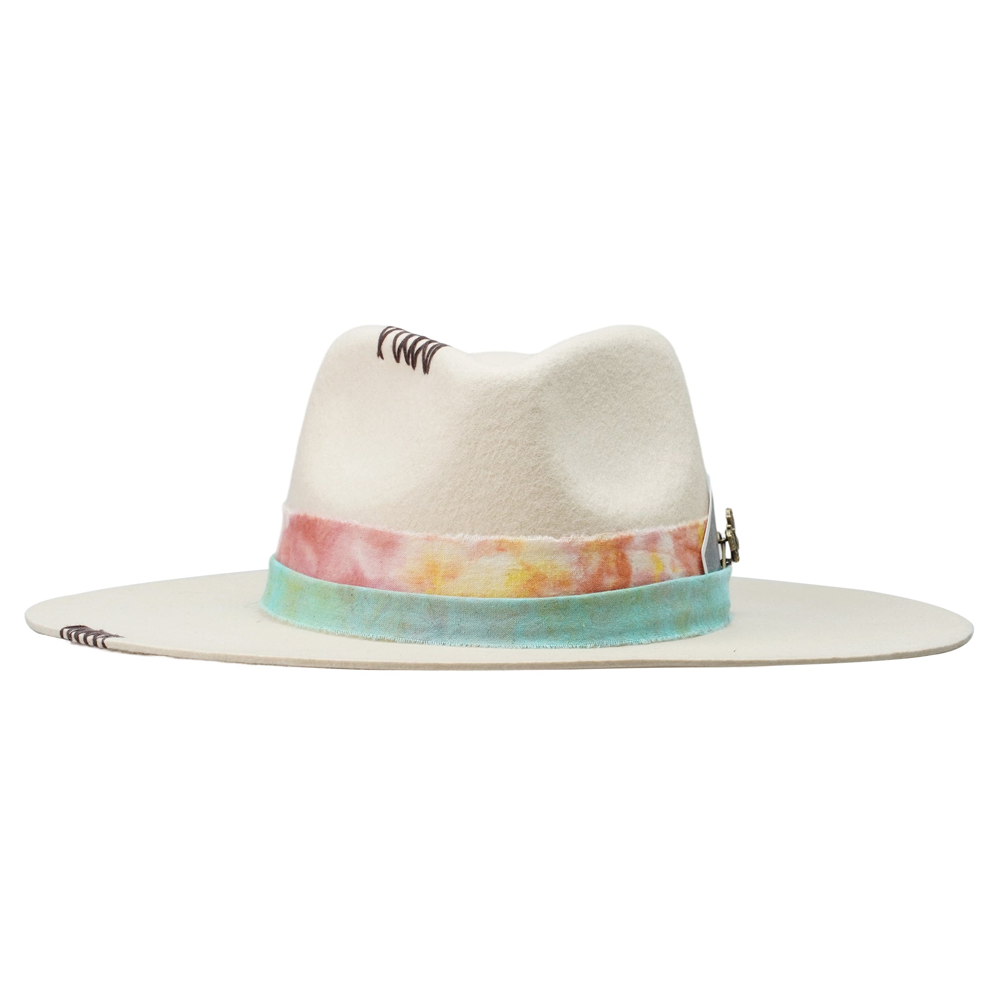 Elegant Teardrop Crown Hat – Minimalist Base, Playful Card Motif