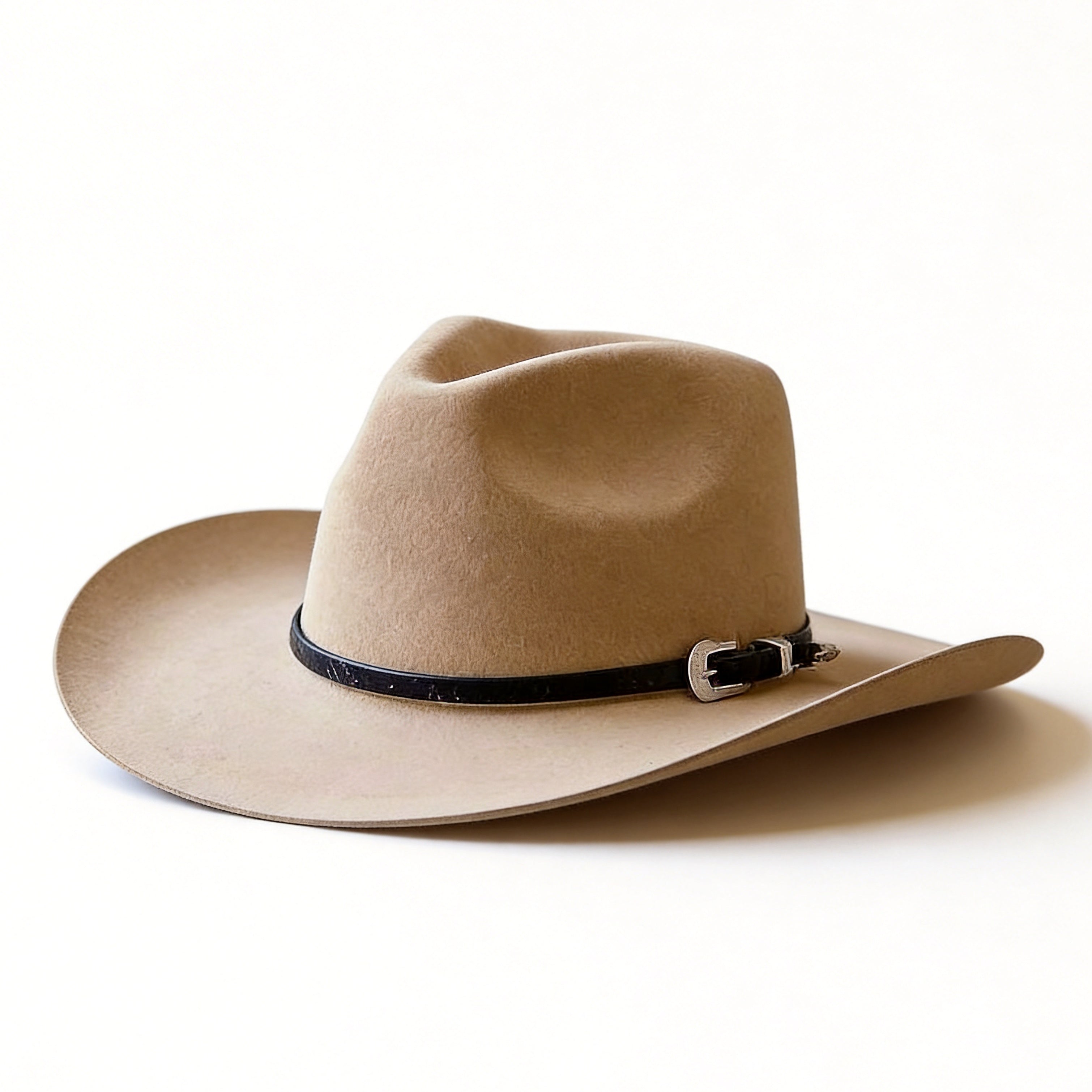 Khaki Cowboy – Minimalist Leather Accent