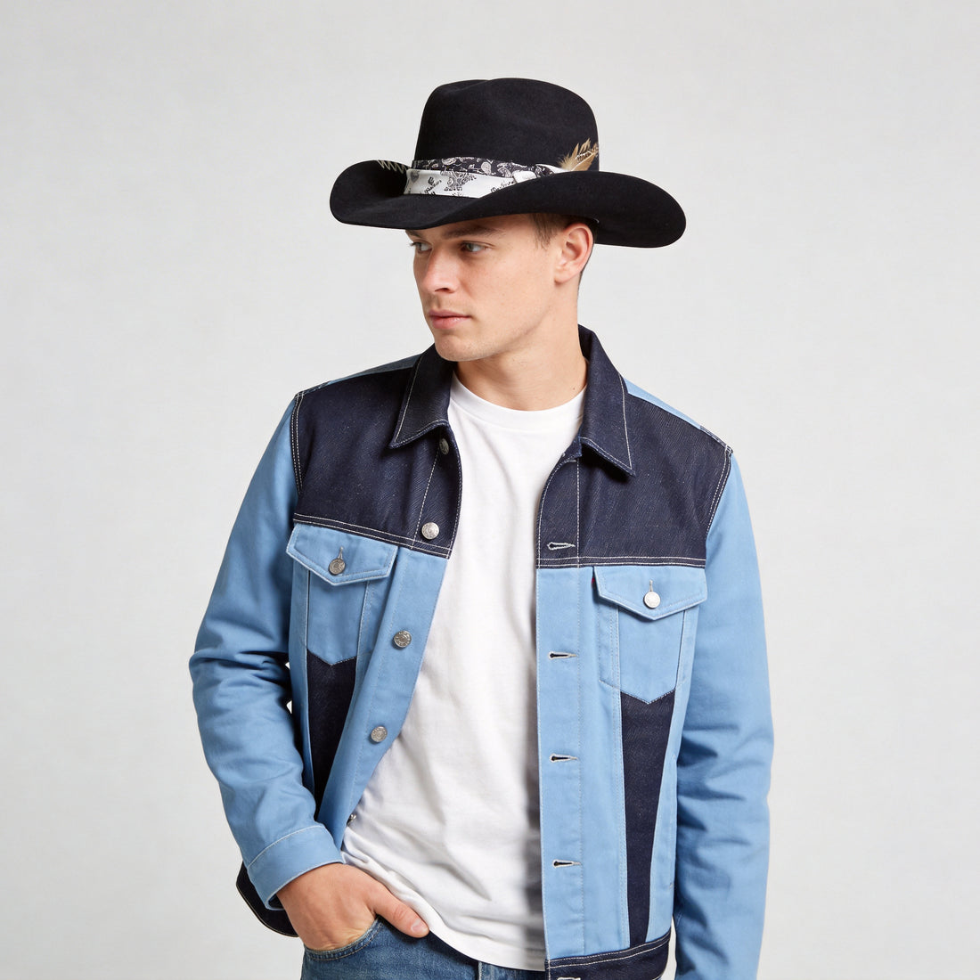 Premium Felt Cowboy – Custom Print Accent