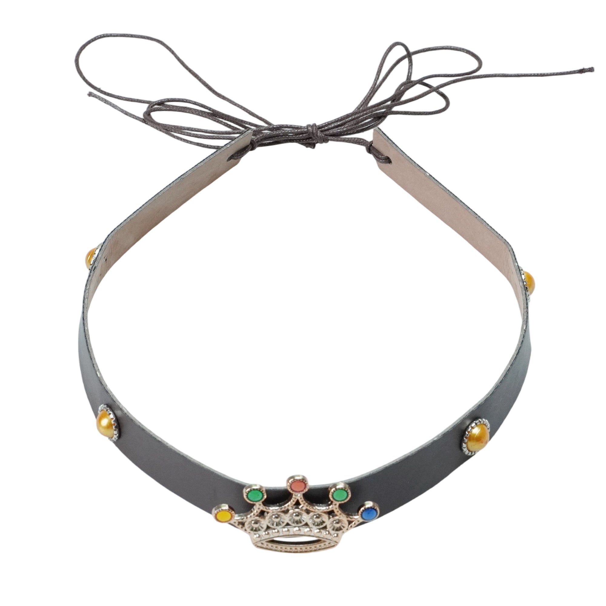 ROYAL CROWN LEATHER HAT BAND