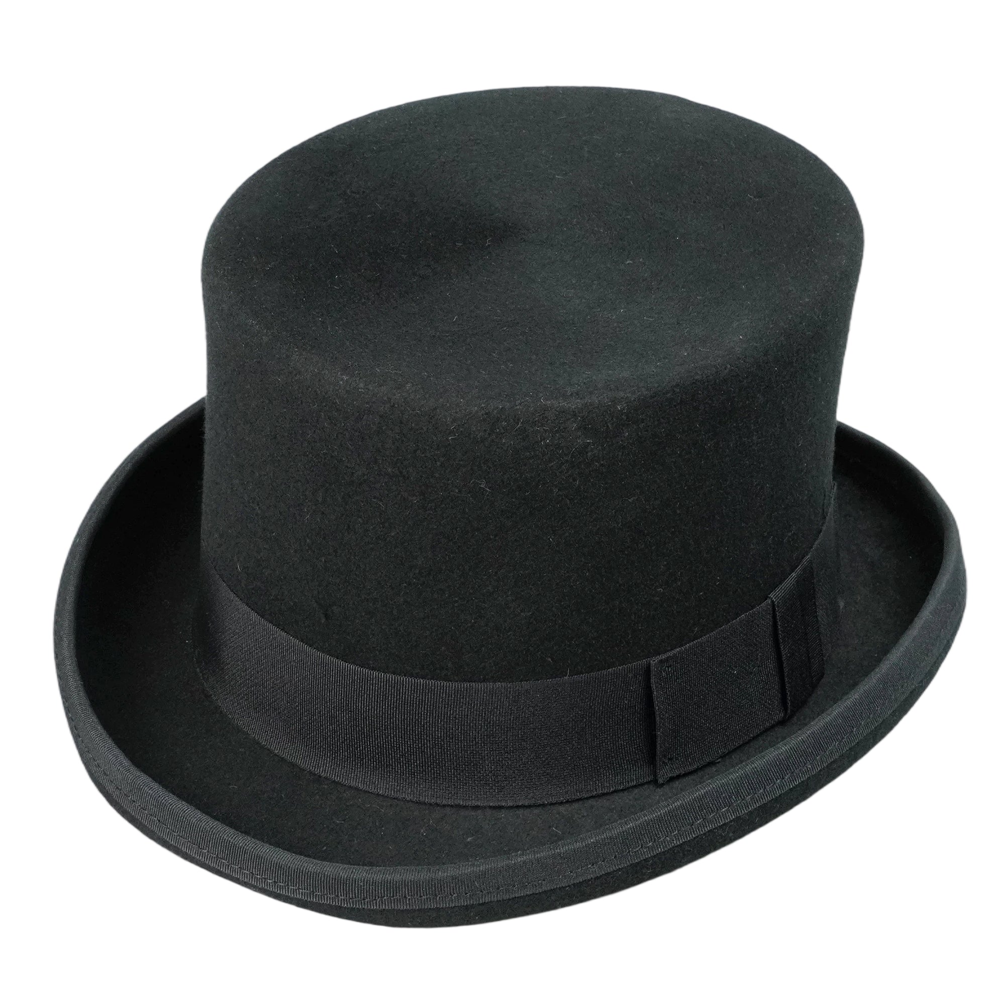 Elegant High-Crown Hat – Subtle Bow Accent