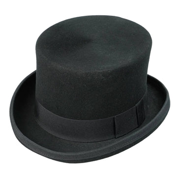 Elegant High-Crown Hat – Subtle Bow Accent