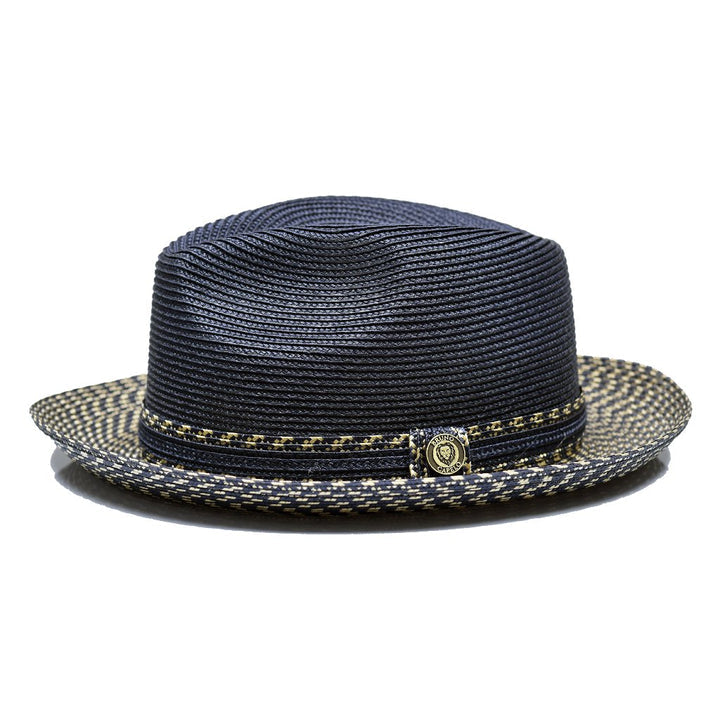 Lightweight Two-Tone Straw Fedora