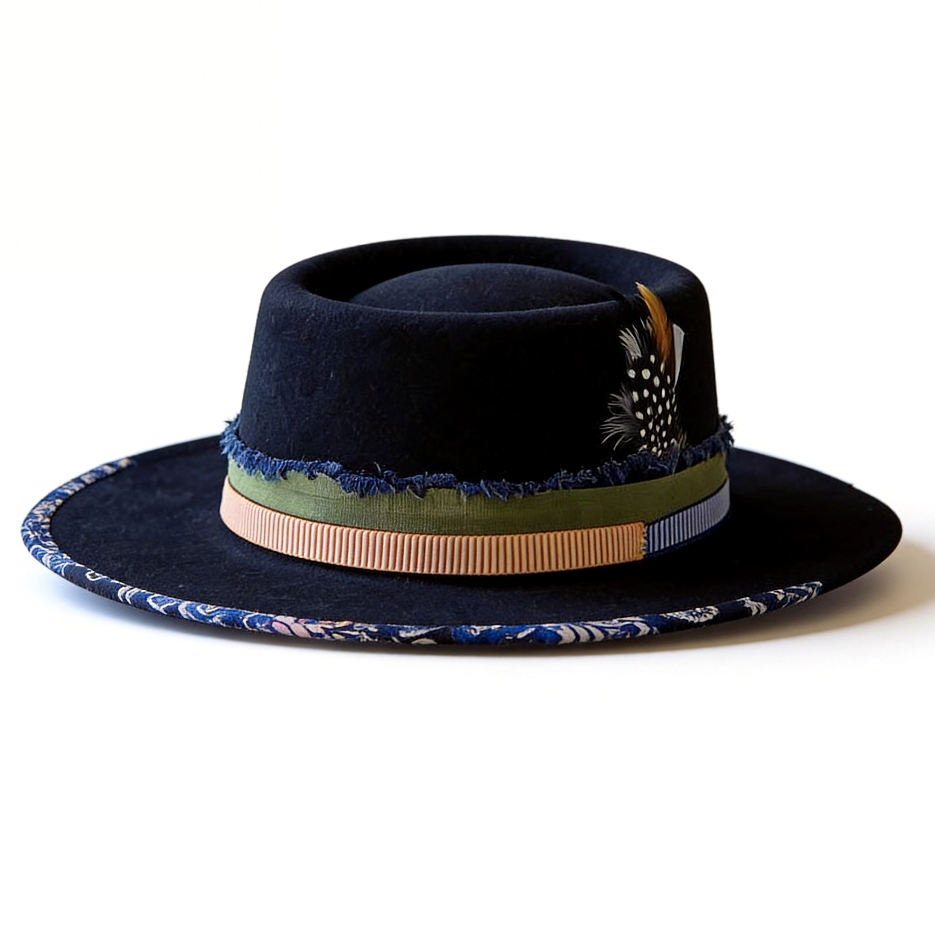 Premium Felt Hat – Bold Trim, Minimal Base