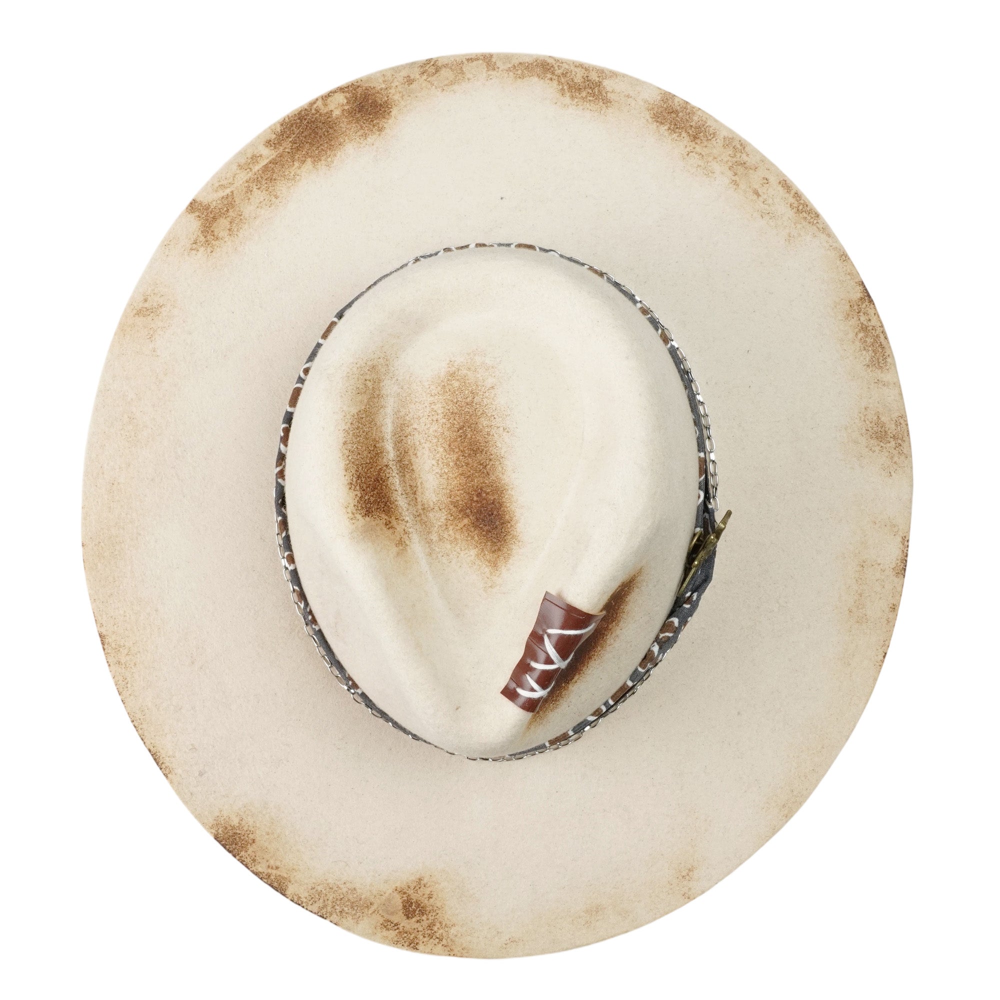 Artistic Felt Hat – Light Tone, Rebellious Hardware