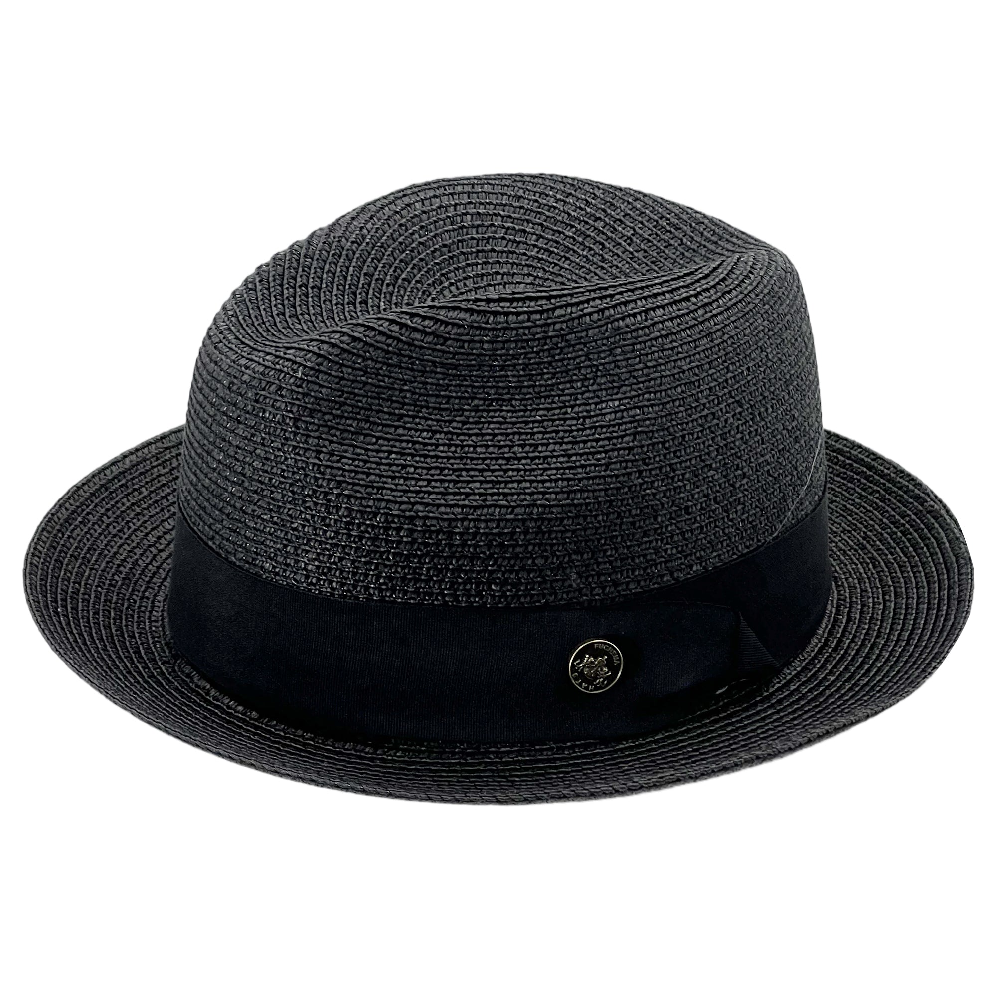 Minimalist Straw Hat – Timeless Black Straw